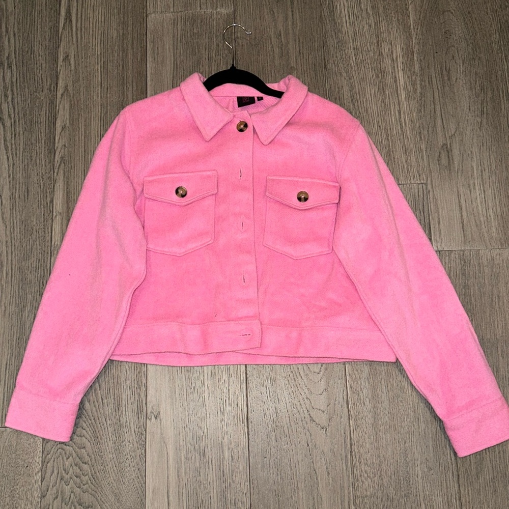 hot pink, no boundaries jean jacket size medium